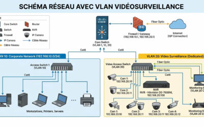Pourquoi et comment isoler ses caméras IP dans un VLAN dédié