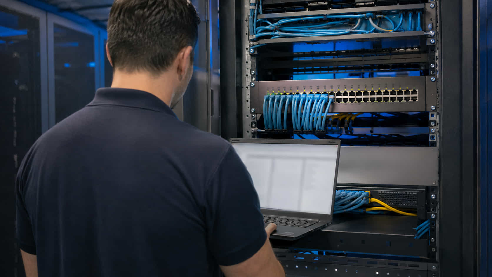 Relevé de la consommation PoE port par port sur l'interface d'administration d'un switch de vidéosurveillance